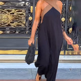 Vestito con scollatura a V e schiena scoperta