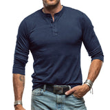 Camicia Retro in Cotone a Maniche Lunghe
