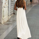 Vestito con scollatura a V e schiena scoperta