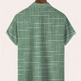 Camicia a Quadri e Righe dal Taglio Morbido