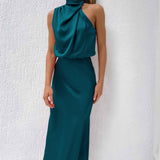 Abito Lungo con Spalline Eleganti