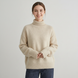 Maglione oversized con collo alto