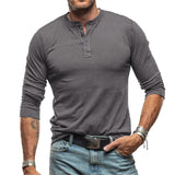 Camicia Retro in Cotone a Maniche Lunghe