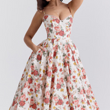 Vestito Midi Elegante in Seta Duchesse