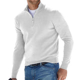 Pullover uomo corto con zip moderno