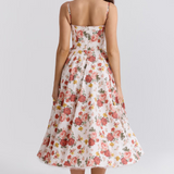 Vestito Midi Elegante in Seta Duchesse