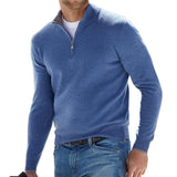 Pullover uomo corto con zip moderno
