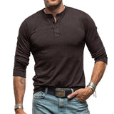 Camicia Retro in Cotone a Maniche Lunghe