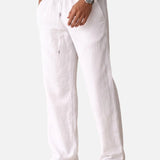 Pantaloni Uomo Effetto Lino Relax