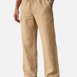 Pantaloni Uomo Effetto Lino Relax