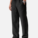 Pantaloni Uomo Effetto Lino Relax