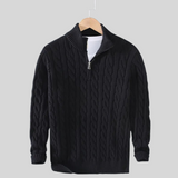 Maglione Uomo in Cotone a Trecce con Zip
