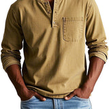 Camicia Vintage in Cotone a Maniche Lunghe