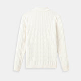 Maglione Uomo a Trecce con Mezza Zip