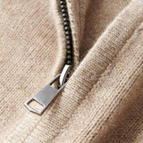 Pullover uomo corto con zip moderno