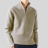 Maglione Uomo in Misto Lana con Mezza Zip