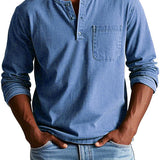 Camicia Vintage in Cotone a Maniche Lunghe