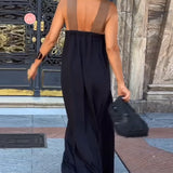 Vestito con scollatura a V e schiena scoperta