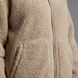 Giacca Teddy Morbida con Collo Alto