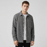 Overshirt strutturato con abbottonatura da uomo
