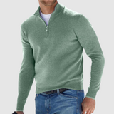 Pullover uomo corto con zip moderno