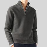 Maglione Uomo in Misto Lana con Mezza Zip