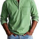 Camicia Vintage in Cotone a Maniche Lunghe