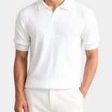 Polo Uomo Rigata in Maglia Elasticizzata