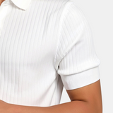 Polo Uomo Rigata in Maglia Elasticizzata