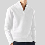 Maglione Uomo in Misto Lana con Mezza Zip