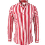 Camicia a Righe Verticali dal Taglio Aderente