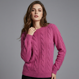 Pullover a treccia con vestibilità oversized