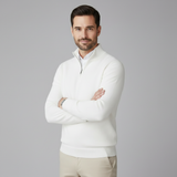 Maglione Uomo Mezza Zip a Maglia Fine