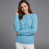 Pullover a treccia con vestibilità oversized