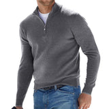 Pullover uomo corto con zip moderno