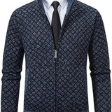 Cardigan Uomo in Maglia Jacquard