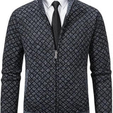 Cardigan Uomo in Maglia Jacquard
