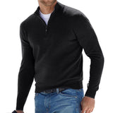 Pullover uomo corto con zip moderno