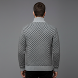 Cardigan Uomo in Maglia Jacquard
