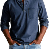 Camicia Vintage in Cotone a Maniche Lunghe
