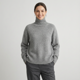 Maglione oversized con collo alto