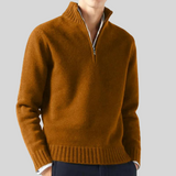 Maglione Uomo in Misto Lana con Mezza Zip