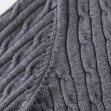 Maglione Uomo a Trecce con Mezza Zip
