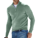 Pullover uomo corto con zip moderno