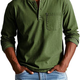 Camicia Vintage in Cotone a Maniche Lunghe