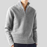 Maglione Uomo in Misto Lana con Mezza Zip