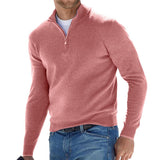 Pullover uomo corto con zip moderno