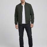 Giacca bomber classica con chiusura a zip