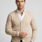 Cardigan Uomo in Maglia con Collo a V
