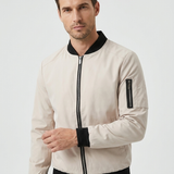 Giacca bomber classica con chiusura a zip